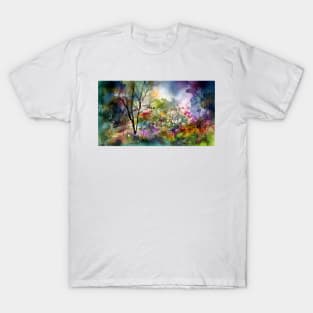 Watercolor bloom spring Garden T-Shirt
